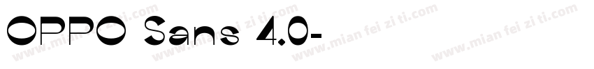 OPPO Sans 4.0字体转换